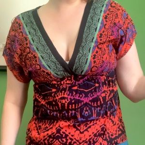 Tribal Print Top